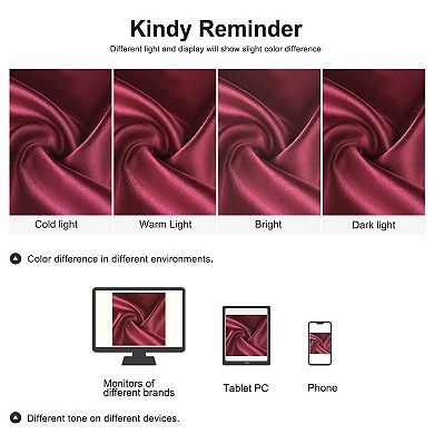 Satin Pillowcases 2 Pack Soft Body Pillow Cover with Zipper 20" x 48"