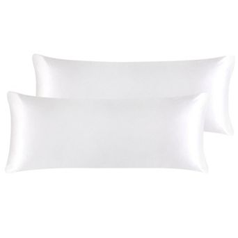 Satin Pillowcases 2 Pack Soft Body Pillow Cover with Zipper 20" x 48"