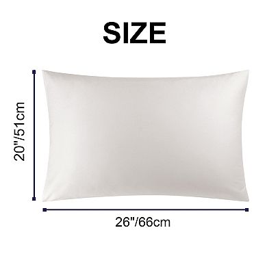 100% Cotton  Envelope Closure Soft Pillowcases Set of 2 Standard 20" x 26"