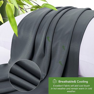 Luxury Pillowcases Set of 2, Breathable with Zipper Standard 20" x 26"