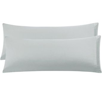 Microfiber Body Pillowcases 2 pc Embroidery Envelop Closure 20" x 54"