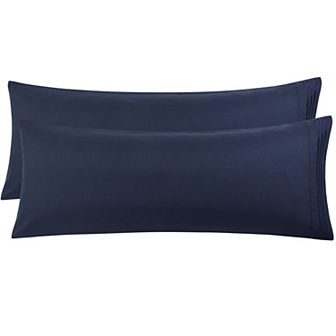 Microfiber Body Pillowcases 2 pc Embroidery Envelop Closure 20" x 54"