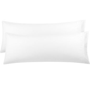 Microfiber Body Pillowcases 2 pc Embroidery Envelop Closure 20" x 54"