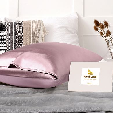 19 Momme Silk 600 Thread Count Pillowcases 1Pc King 20" x 36"