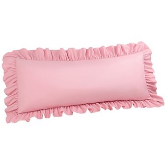 100% Brushed Microfiber Ruffle Body Pillowcases 1 pc Envelope Closure 20" x 48"