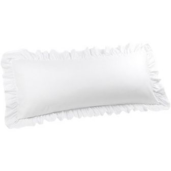 100% Brushed Microfiber Ruffle Body Pillowcases 1 pc Envelope Closure 20" x 48"