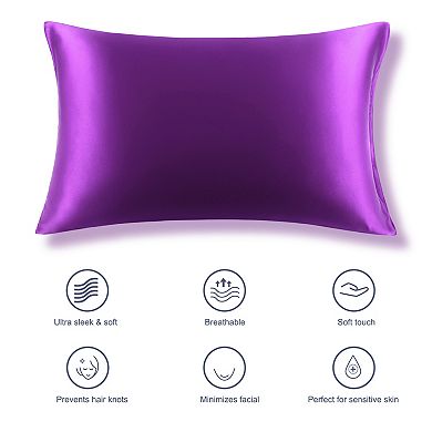 19 Momme Silk Pillow Cases for Hair and Skin, 600 Thread Count 1pc Standard 20" x 26"