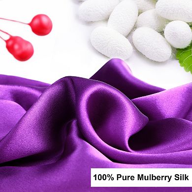 19 Momme Silk Pillow Cases for Hair and Skin, 600 Thread Count 1pc Standard 20" x 26"