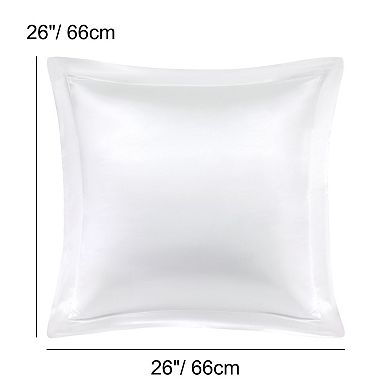 2 Pcs Satin Pillowcases, Pillow Shams Oxford Pillow Cases 26" x 26"