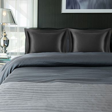 2 Pack Retro Satin Ruffle Pillowcases with Envelope Standard 20" x 26"
