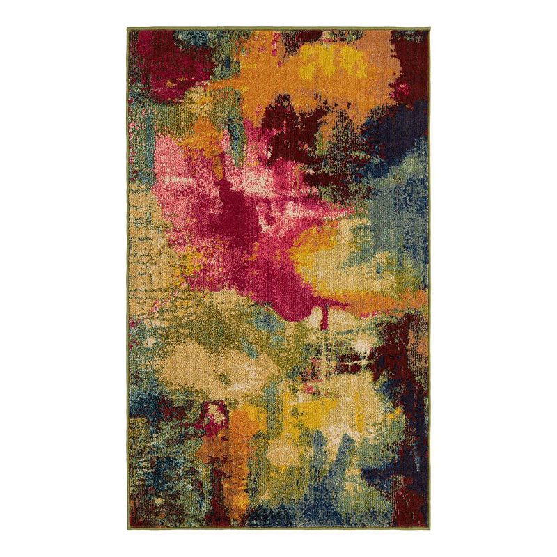 Unique Loom Barris Estrella Rug, Multicolor, 8Ft Rnd