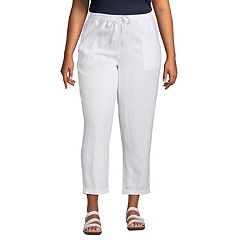 Plus size pull hot sale on crop pants