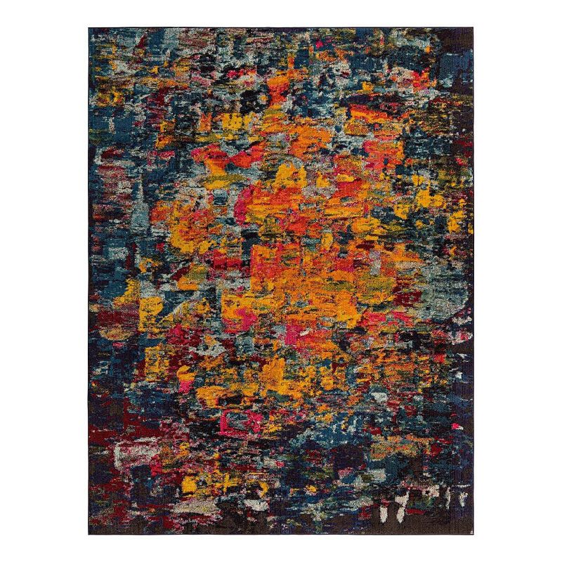 Unique Loom Guell Estrella Rug, Multicolor, 8Ft Rnd
