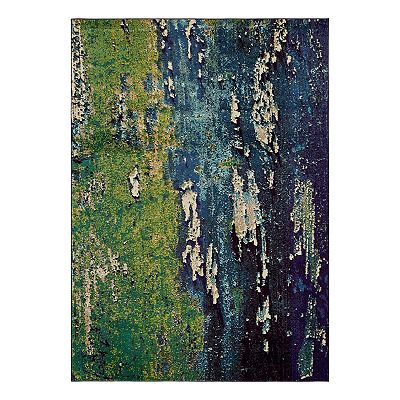 Yoolyn Blossom Outdoor Natural Modern Floral Area Rug, Pink · 6'x9