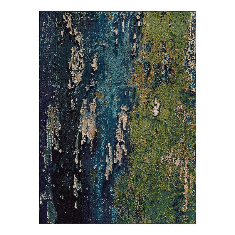 Unique Loom Maison Estrella Rug, Blue, 8Ft Rnd