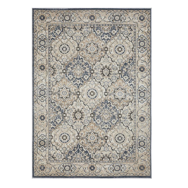 Loomaknoti Kehleigh Dravan Blue Area Rug, 5X7 Ft