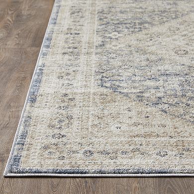 Loomaknoti Kehleigh Aba Blue Area Rug