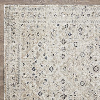 Loomaknoti Kehleigh Abrem Cream Area Rug