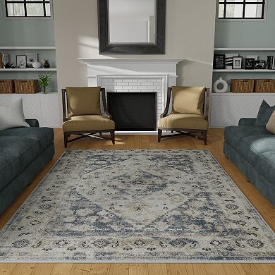 Loomaknoti Kehleigh Zo Blue Area Rug