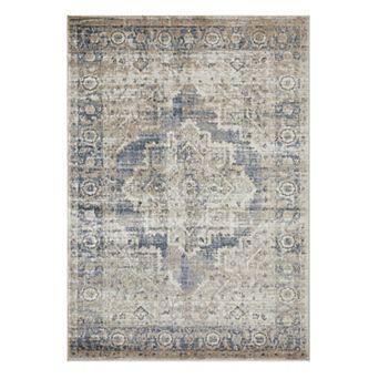 Loomaknoti Kehleigh Alarik Blue Area Rug