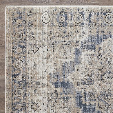 Loomaknoti Kehleigh Alarik Blue Area Rug