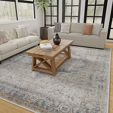 Loomaknoti Kehleigh Alarik Blue Area Rug