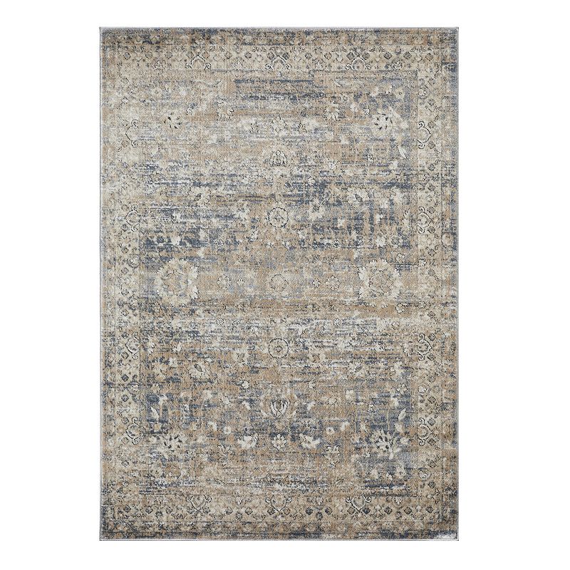 Loomaknoti Kehleigh Alv Blue Area Rug, 5X7 Ft