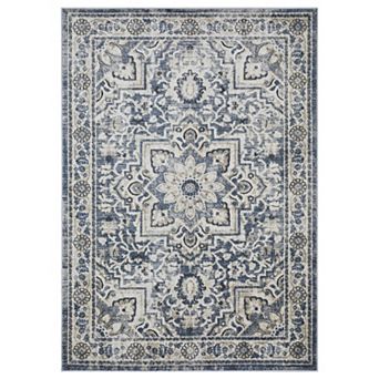 Loomaknoti Kehleigh Osdorn Blue Area Rug