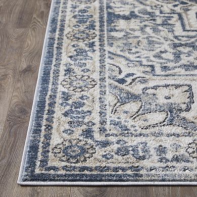 Loomaknoti Kehleigh Osdorn Blue Area Rug