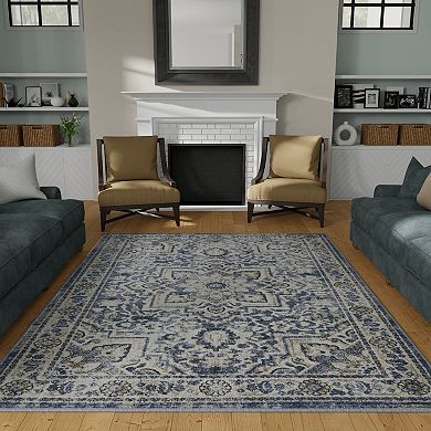 Loomaknoti Kehleigh Osdorn Blue Area Rug