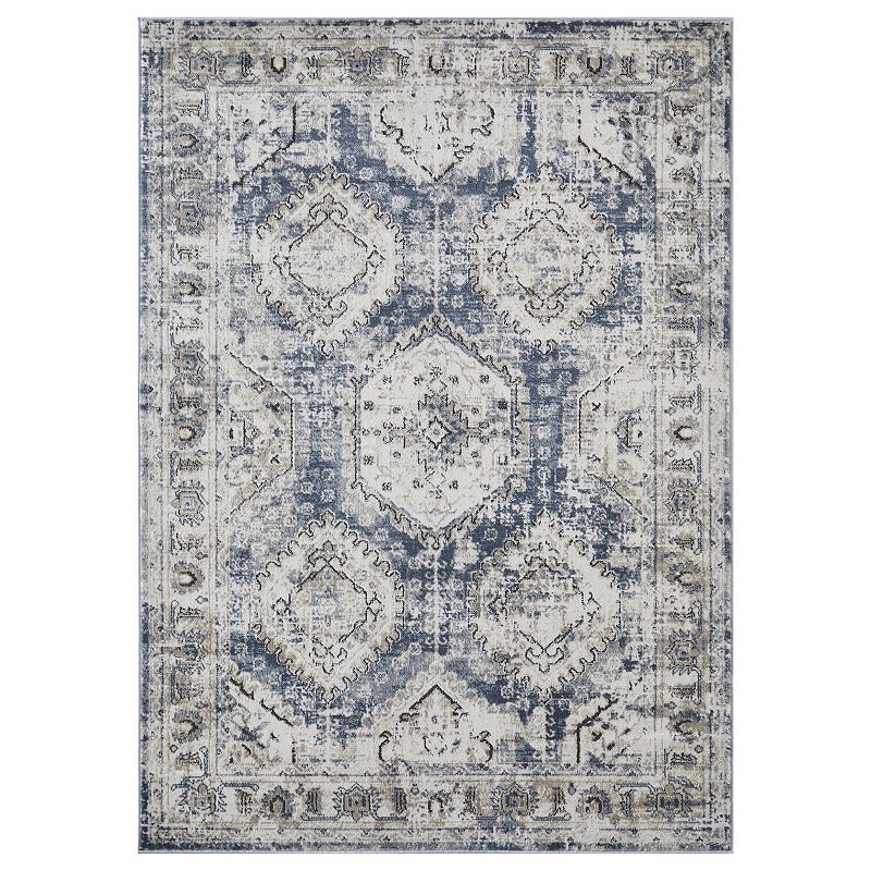 Loomaknoti Kehleigh Auborn Blue Area Rug, 10X13 Ft