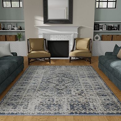 Loomaknoti Kehleigh Avel Blue Area Rug