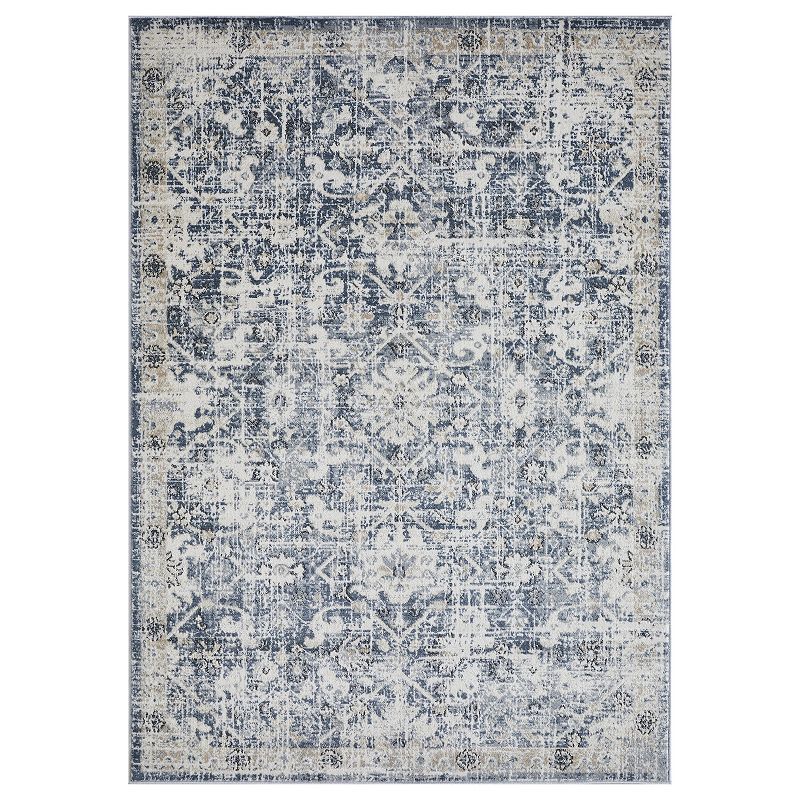 Loomaknoti Kehleigh Azb Blue Area Rug, 5X7 Ft