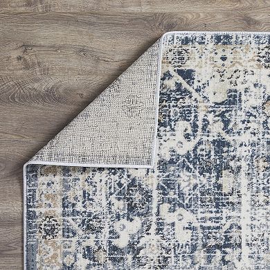 Loomaknoti Kehleigh Azb Blue Area Rug