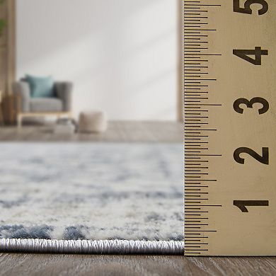 Loomaknoti Kehleigh Azb Blue Area Rug