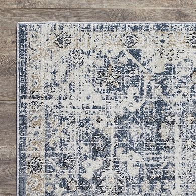 Loomaknoti Kehleigh Azb Blue Area Rug