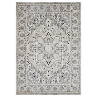 Loomaknoti Kehleigh Aval Cream Area Rug
