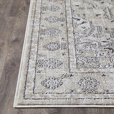 Loomaknoti Kehleigh Aval Cream Area Rug