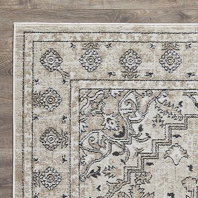 Loomaknoti Kehleigh Aval Cream Area Rug