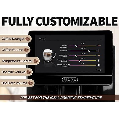 Zulay Kitchen Magia Super Automatic Coffee Espresso Machine