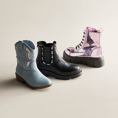 Girls denim boots online