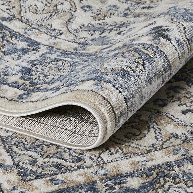 Loomaknoti Kehleigh Aval Blue Area Rug