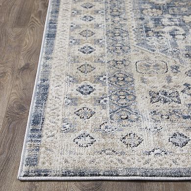 Loomaknoti Kehleigh Awe Blue Area Rug