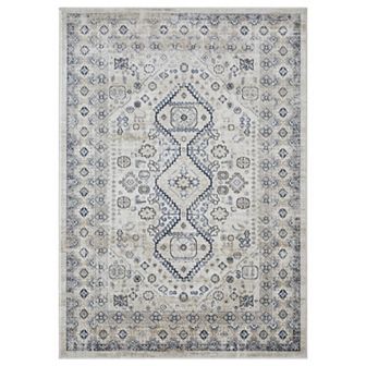 Loomaknoti Kehleigh Awe Blue Area Rug