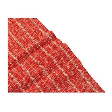 Food Network Ribbed Red Striped Table Runner - 72"
