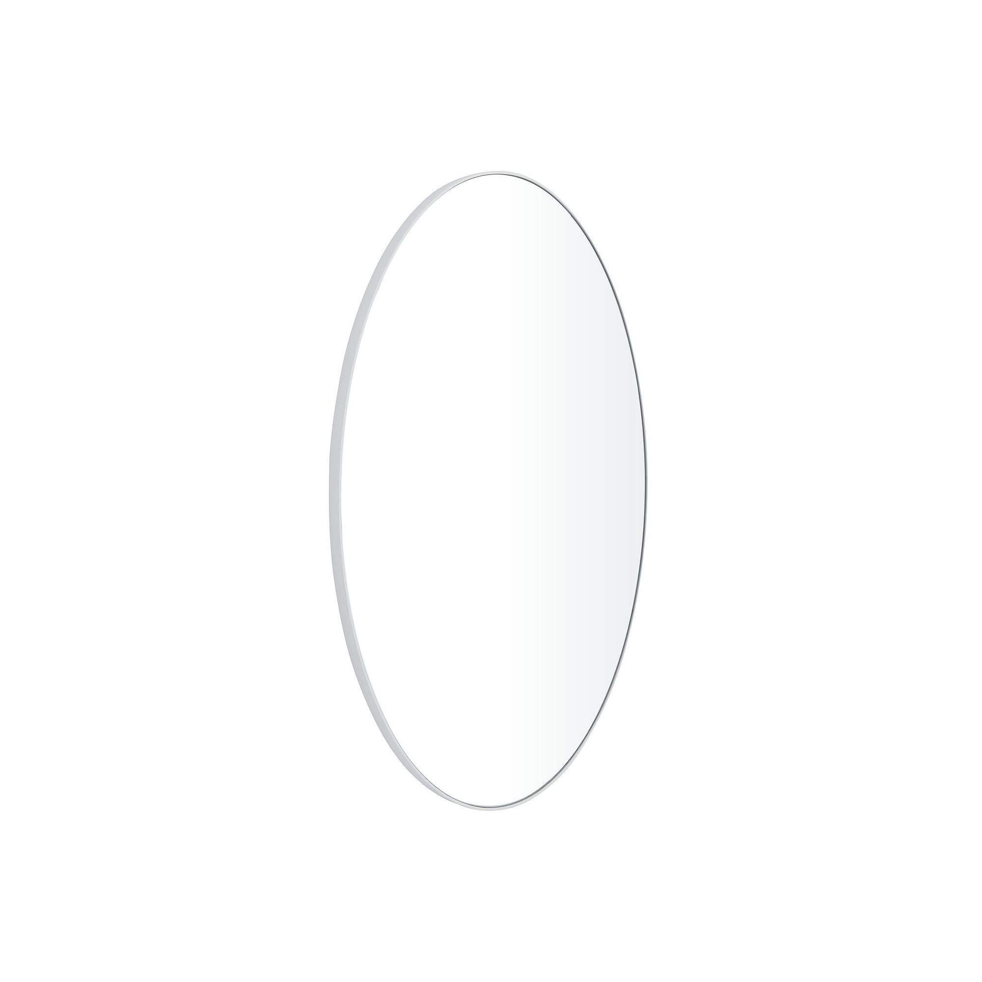 Stella & Eve Oval Wall Mirror, White