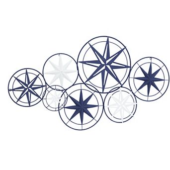 Stella & Eve Metal Indoor Outdoor Compass Wall Decor