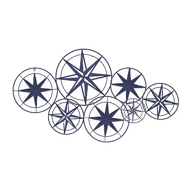 Stella & Eve Metal Indoor Outdoor Compass Wall Decor
