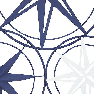 Stella & Eve Metal Indoor Outdoor Compass Wall Decor