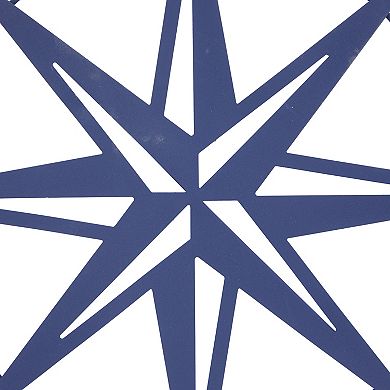 Stella & Eve Metal Indoor Outdoor Compass Wall Decor